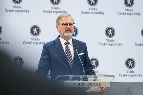Předseda vlády Petr Fiala.
