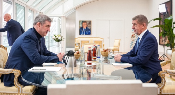 Jednání ministerského předsedy Svobodného státu Bavorsko Markuse Södera a českého premiéra Andreje Babiše v Mnichově, 9. února 2026.