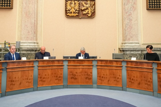 Ve Strakově akademii se pod vedením 1. vicepremiéra a ministra průmyslu a obchodu Karla Havlíčka uskutečnilo pravidelné zasedání RVVI, 27. února 2026.