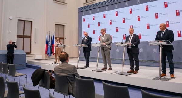 Tisková konference po plenárním zasedání Rady hospodářské a sociální dohody, 9. března 2026.