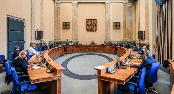 The Government met again in the meeting room of the Office of the Government, 15 June 2020.
