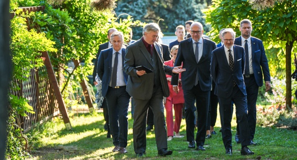 Premiér Petr Fiala zahájil na Střední zahradnické škole v Rajhradě školní rok, 4. září 2023.