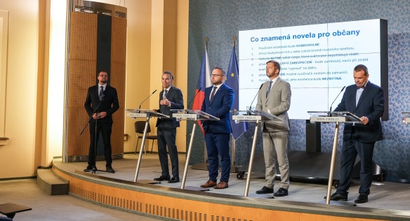 Tisková konference po jednání vlády, 13. září 2023.