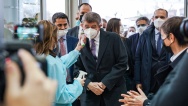 Premiér Babiš jednal v Bělehradě se srbskou premiérkou Anou Brnabićovou o zkušenostech s očkováním proti covid-19, 10. února 2021.