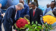 V premiérském paláci přivítal českého premiéra Petra Fialu předseda etiopské vlády Abiy Ahmed, 4. listopadu 2023.