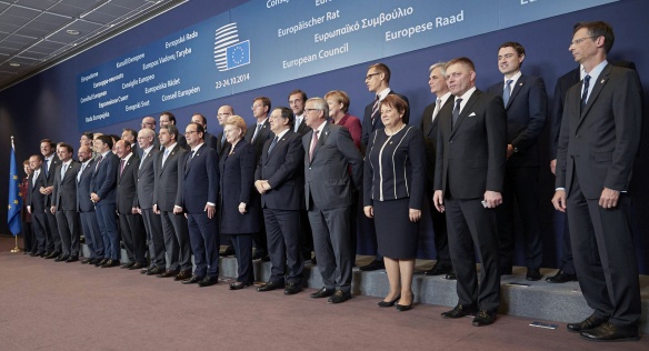 On Thursday 23 October 2014, Prime Minister Bohuslav Sobotka attended the European Council meeting in Brussels. Source: European Council.