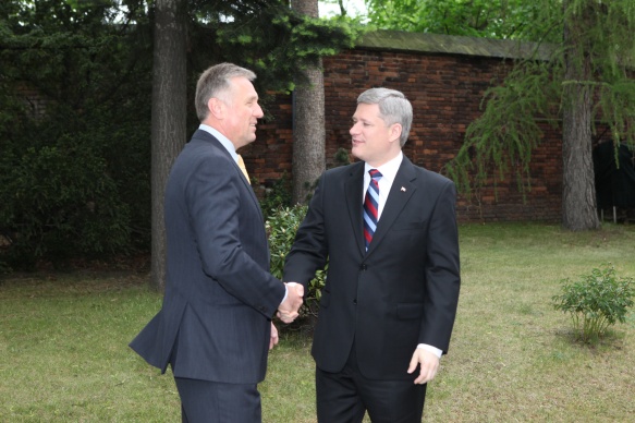 M. Topolánek s kanadským předsedou vlády S.J. Harperem / M. Topolánek and Prime Minister of Canada S.J. Harper, 6.5.2009