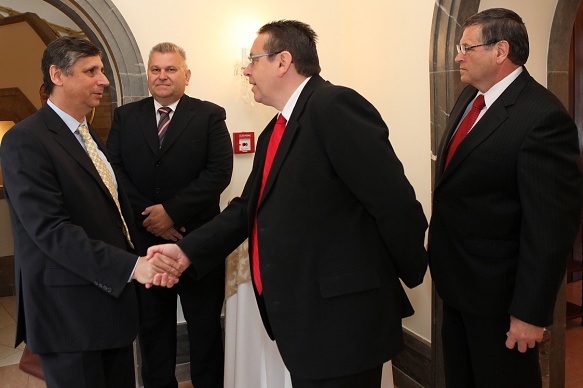 Jan Fischer na setkání s hejtmany krajů, 24.6.2009