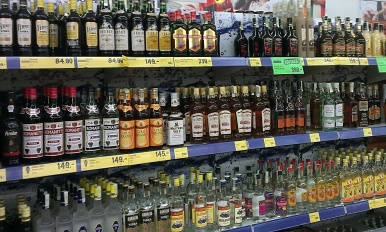 Alkohol v prodejně