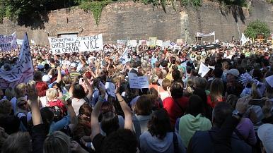 Odborová demonstrace