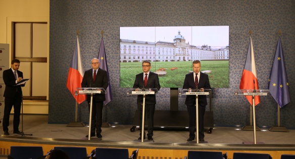 Tisková konference po jednání vlády, 6. listopadu 2017