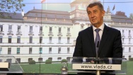 Před jednáním vlády v pátek 11. ledna 2019.