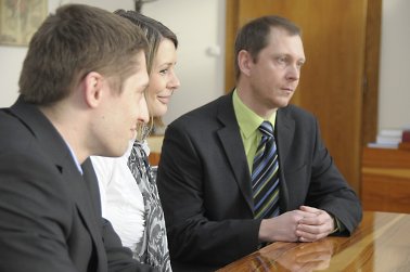 Zleva: Zdeněk Kameník, Zuzana Macek - Jílková, Martin Krummholz