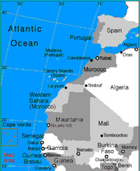 mapa Kapverdy