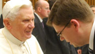 papež Benedikt XVI. a ministr J. Pospíšil