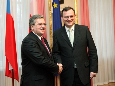 Bronislaw Komorowski, Petr Nečas