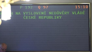 Vláda projedná změnu vyslovení nedůvěry vládě