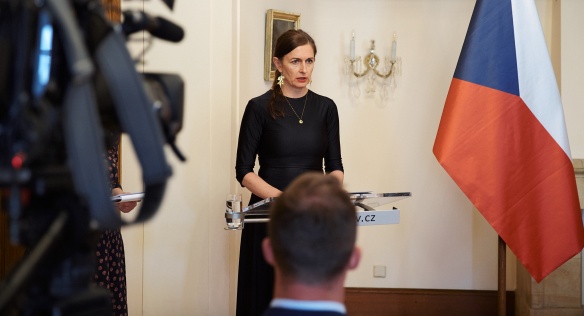 Přijetí potomků generála Sergeje Vojcechovského v Hrzánském paláci