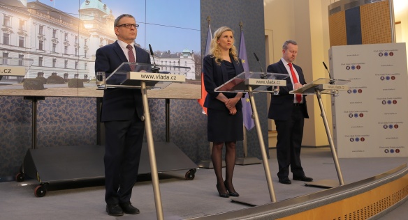 Tisková konference po jednání vlády, 15. února 2017.