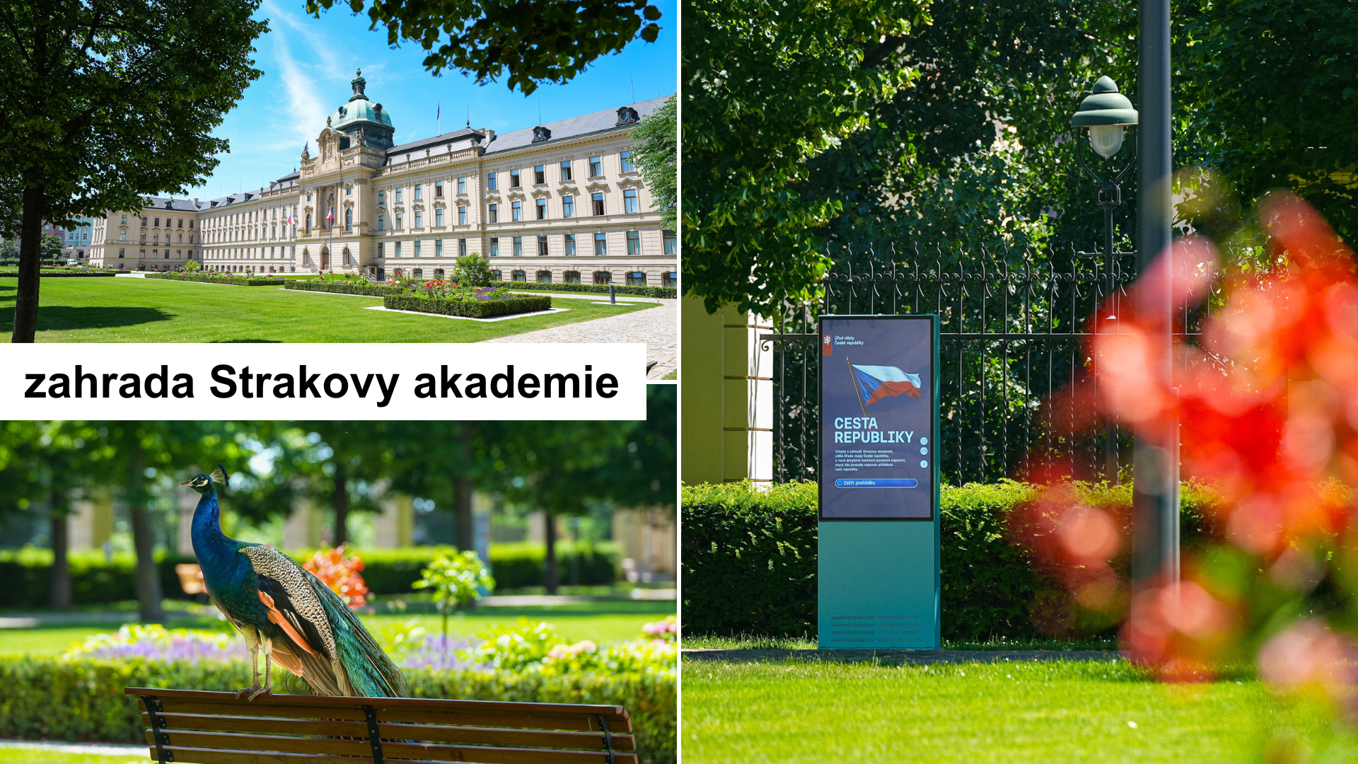 Projděte se Cestou republiky v zahradě Strakovy akademie