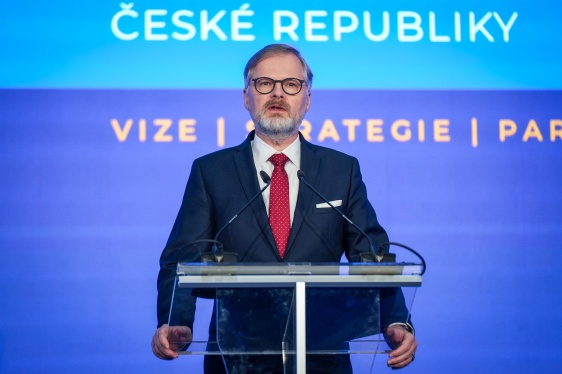 Projev premiéra Petra Fialy na 37. sněmu Hospodářské komory