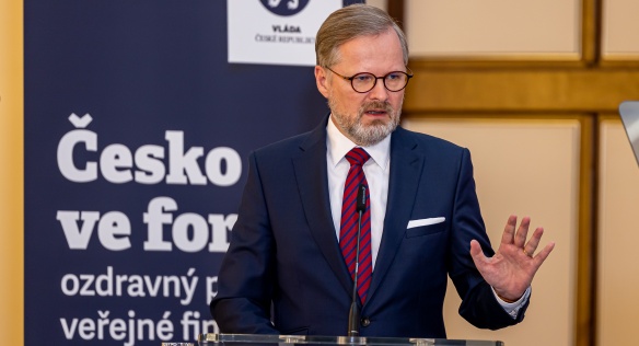 Projev premiéra Fialy při představení ozdravného programu pro veřejné finance, 11. května 2023.