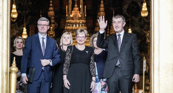 Czech delegation at the Royal Palace, January 17, 2019.