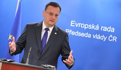 Tiskový brífink premiéra Petra Nečase po jednání Evropské rady, 23. listopadu 2012