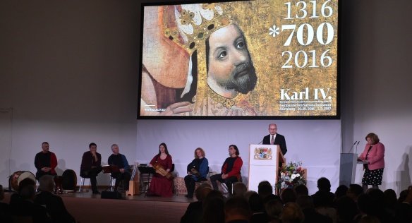 The Prime Minister Bohuslav Sobotka opened the exhibition devoted to Charles IV. in Nuremberg, 19 October 2016.