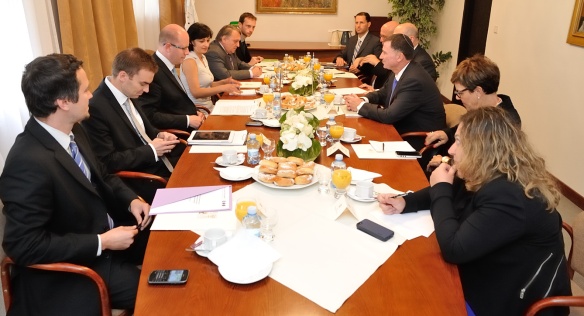 Prime Minister Sobotka received the Speaker of the Knesset of the State of Israel, Yuli&ndash;Yoel Edelstein on 10 September 2014.