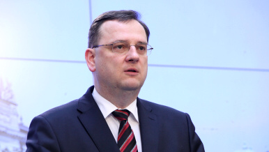 Premiér Petr Nečas