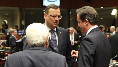 Před zasedáním Evropské rady, Brusel 30. ledna 2012