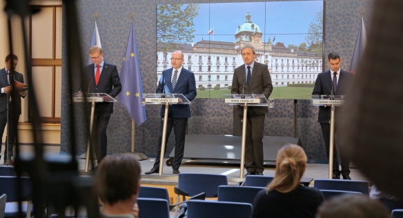 Tisková konference po jednání vlády, 14. června 2017.