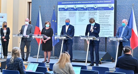 Government discusses proposal for gradually easing exceptional measures, 14 April 2020.
