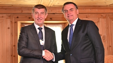Prime Minister Babiš with brazilian president Bolsonaro, 24 January 2019.