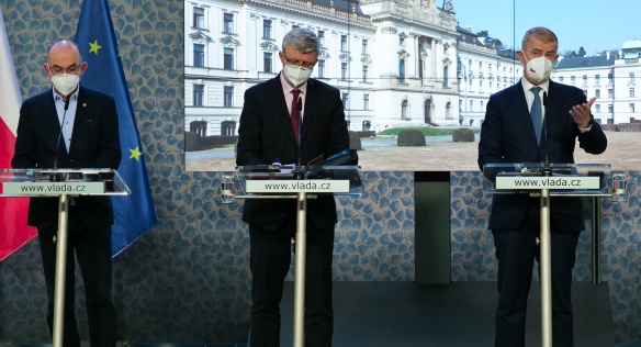 Press conference after the government meeting, 5 March 2021.