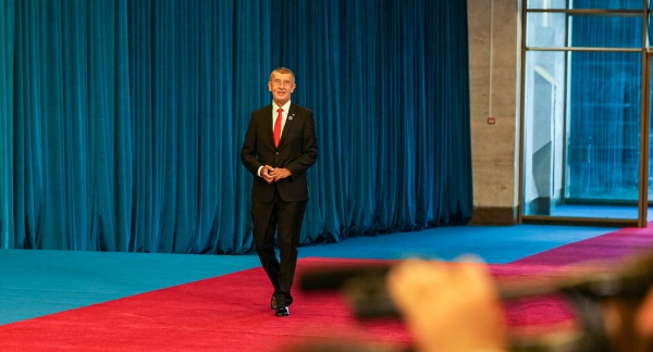 Prime Minister Andrej Babiš arrives at the Karen Demirchyan Sports and Concert Complex in Yerevan for the Eurasian Economic Union (EAEU) summit on May 4, 2026.