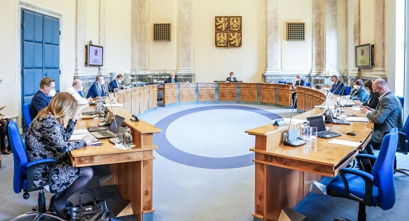 As usual, the government meeting took place at the Straka Academy, 3 May 2021.