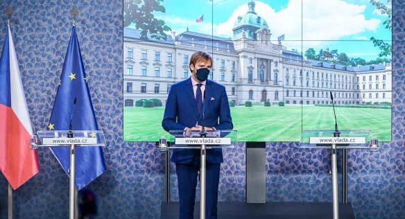 Tisková konference po mimořádném jednání vlády, 1. července 2021.