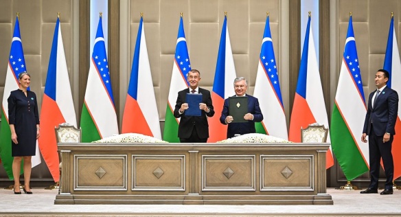 During the visit, a joint statement was signed by Czech Prime Minister A. Babiš and the President of Uzbekistan on the development of cooperation between the two countries on April 30, 2026.