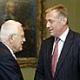 Prezident V. Klaus a premiér M. Topolánek