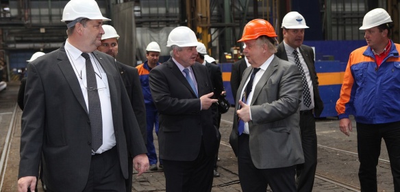 Předseda vlády Jiří Rusnok navštívil ve čtvrtek 29. srpna 2013 Moravskoslezský kraj.