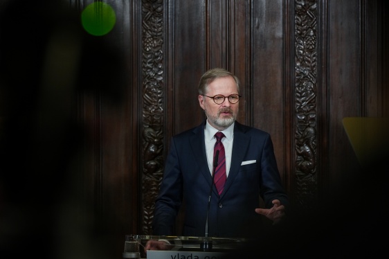 Projev premiéra Petra Fialy k aktuální mezinárodní situaci